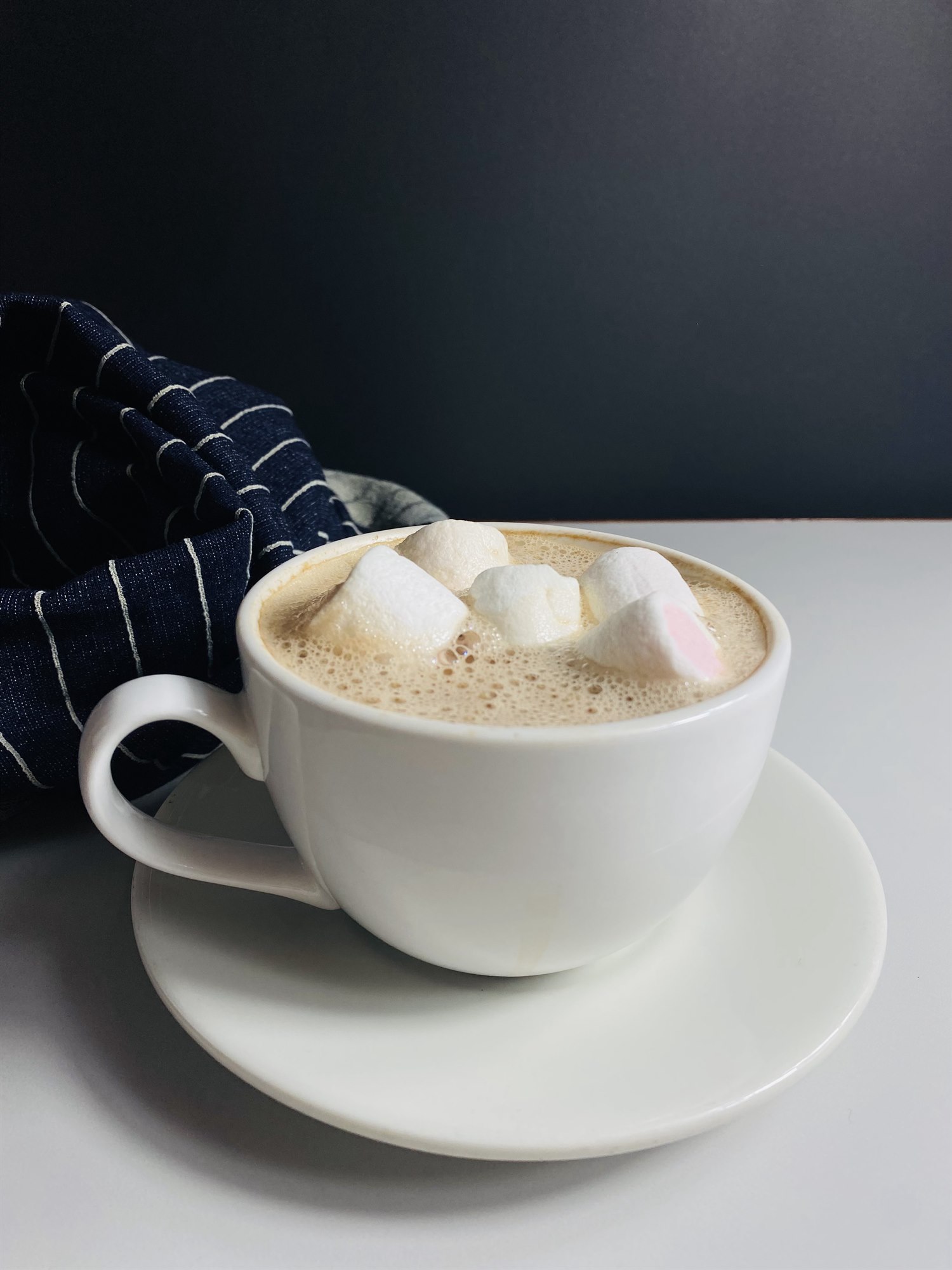 Chocolate caliente con masmelos